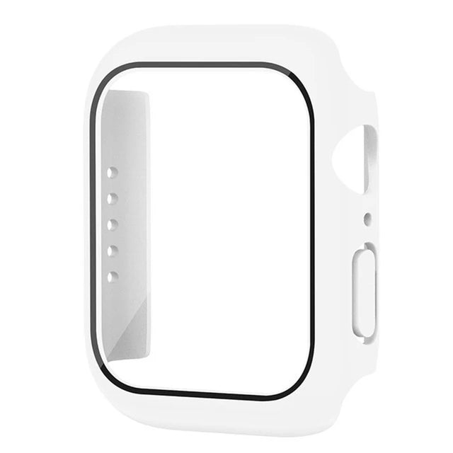 Glass+Cover For Apple Watch Case 11 10 9 8 7 6 SE 5 Accessorie Screen Protector Apple iWatch Serie 44mm 40mm 41mm 45mm 42mm 4