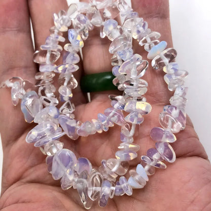 Natural Stone Chips Beads 5-8mm Irregular Gravel Crystal Quartz For Jewelry Making Freeform Beads Diy Necklace Bracelet 15''