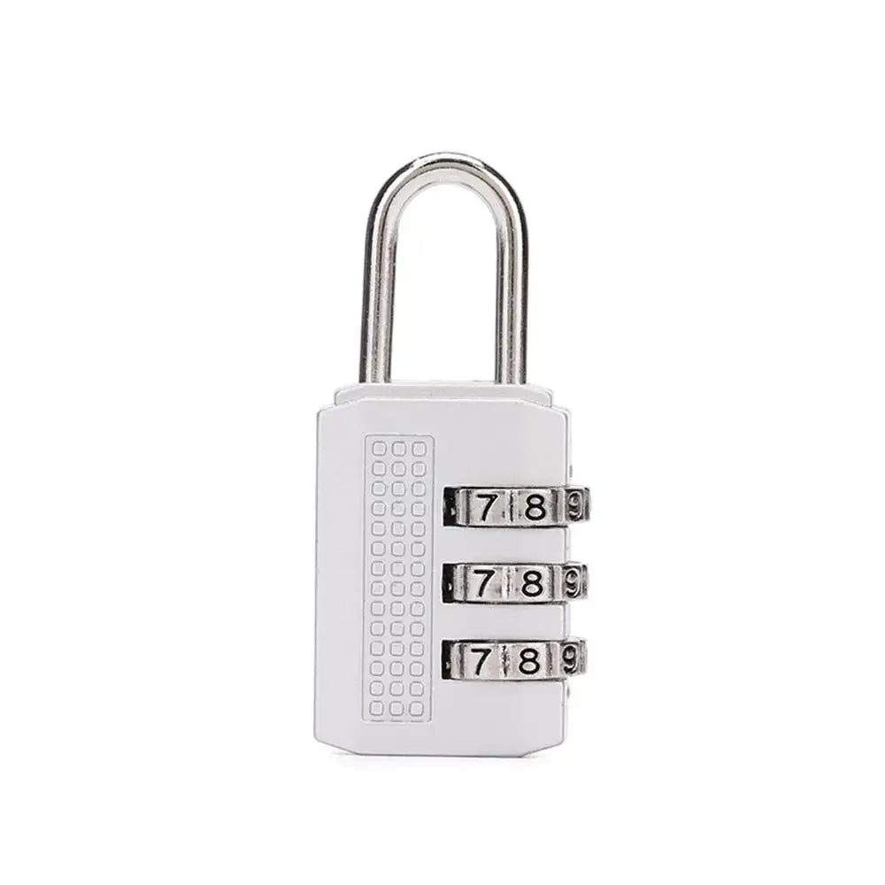 3 Digit Resettable Combination Padlock Luggage Case Padlock Box Black Lock Coded Lock School Gym Locker Sheds 2022