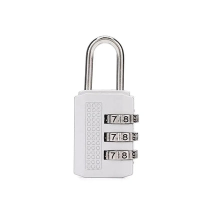 3 Digit Resettable Combination Padlock Luggage Case Padlock Box Black Lock Coded Lock School Gym Locker Sheds 2022