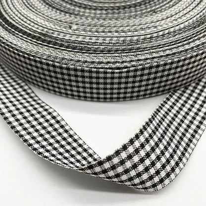 5Yards New 25mm Plaid Cotton Ribbon Wedding Christmas Decoration DIY Sewing Fabric Handmade Bow Ribbon Flower Gift Packaging