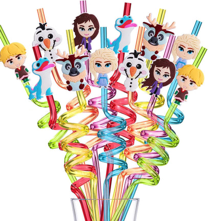 Frozens Princess Party Favors Includes Slap Bracelets Stickers Blowouts Gifts Bag for Girls Anna Elsa Birthday Party Decor Gi
