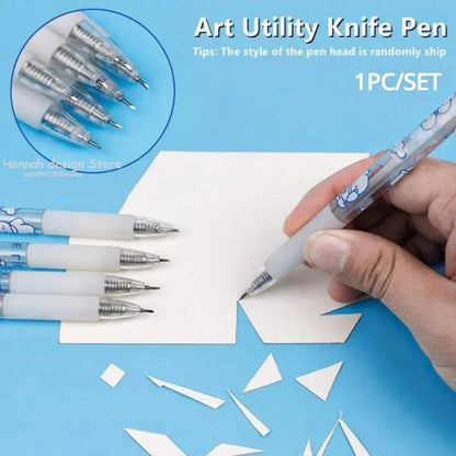Cartoon Bubble Pen Cutter Scrapbooking Sticker Tool Craft Art Papier Tape School Office Supply Mini Box Cutter