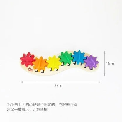 DIY Montessori Busy Board Accessories Bee Flower Gear Gate Educational Toys LED Lamp Drum Learning Wooden Game Busy Board Toy