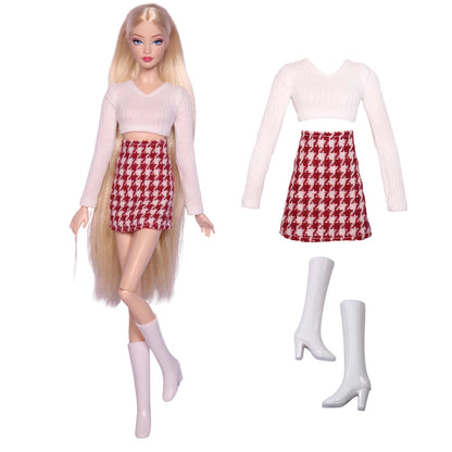 NK 29CM Doll Outfits For 11.5 Inch Doll Clothes Princess Doll Shoes For 1/6 Dolls Accessories Bar BI Doll Dress DIY Gift Toy 