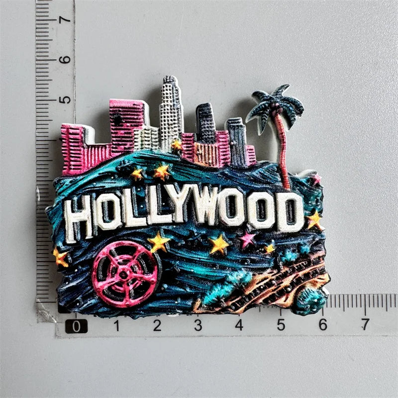 Tourist Souvenirs Fridge Magnets USA,refrigerator Decorations for Miami New York Hawaii Collection of Fridge Ornaments Sticke