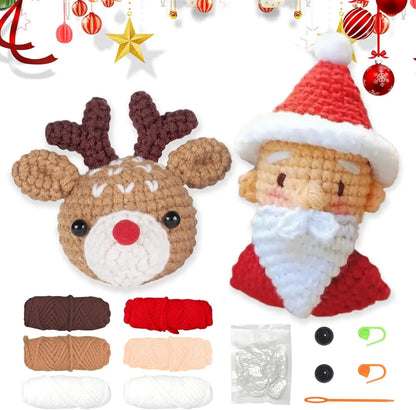 Crochet Kit for Beginners, DIY Animal Crochet Set, Easy Crochet Starter Kit, Step-by-Step Patterns, Fun Craft Project for Kid