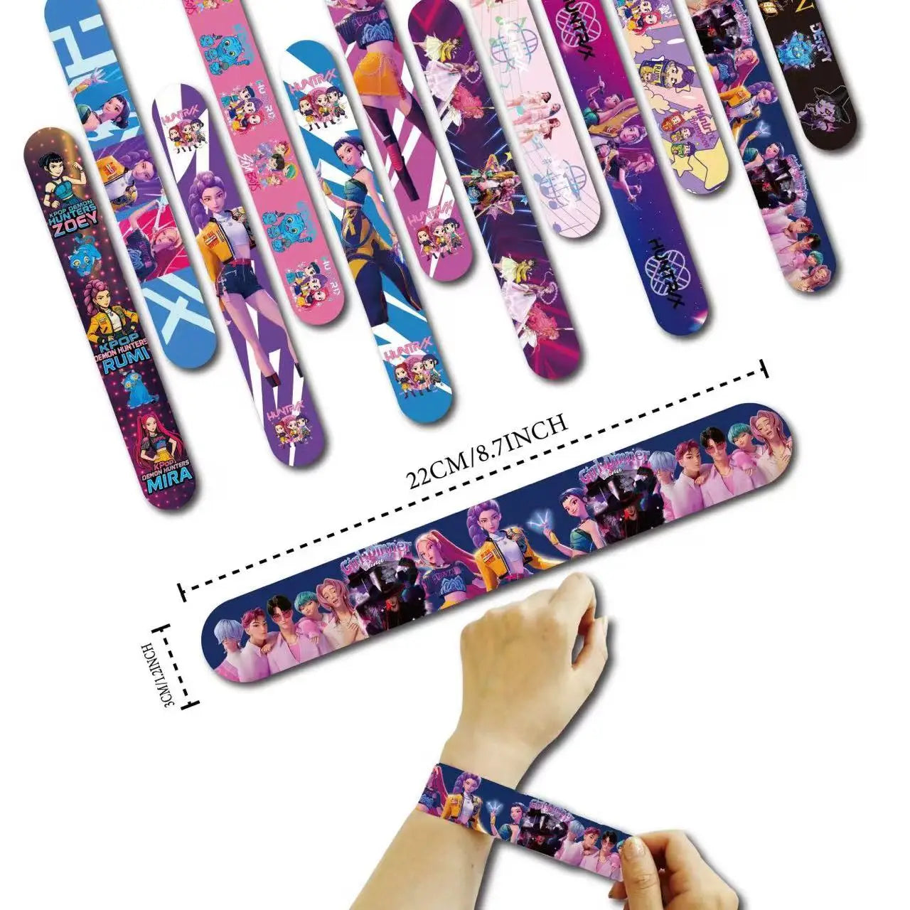 K Pop Birthday Party Decoration Tableware Set - Napkin Tablecloth Banner Paper Plates Slap Bracelets Stamps Baby Shower Suppl