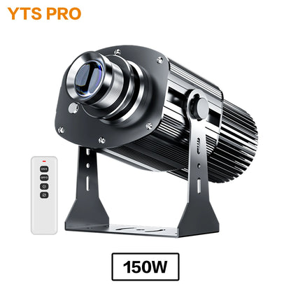 Custom Logo Lense Led HD Sign Indoor Head Outdoor Ip67 Waterproof Rotating Advertising Image Projection Door Lamp Gobo Projec