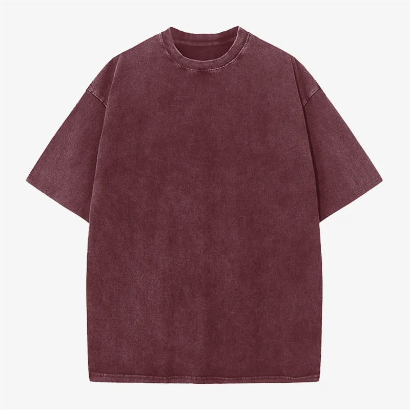 Custom T-shirt free print logo images vintage wash design tees pure cotton cultural shirts men's women's batik wax print Fabr