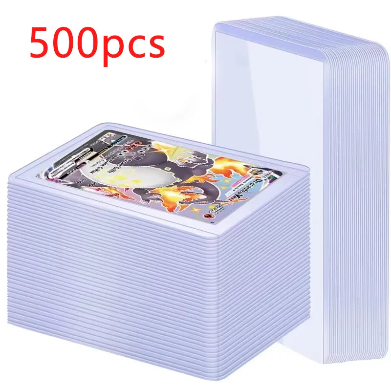 Card Sleeves Holder Game Cards PVC Hard Plastic Toy Top For Protectors Trading Storage Gift 3 x 4inches