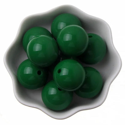 6/8/10/12/14/16/18/20mm Bubblegum Colorful Spacer Beads Round Loose Acrylic Beads For Diy Bracelet Necklace Jewelry Making