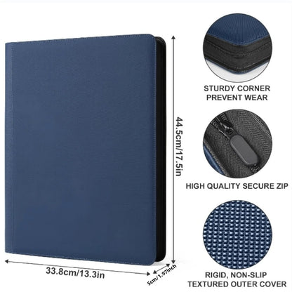 16-Pocket Card Binder (1024 Cards) – Black/ Industrial-Strength Storage for TCG & Sports Cards. Collector's Dream