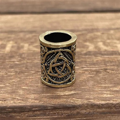 Nostalgia 1pcs Tree Of Life Small Beads For Hair Beard Braids Viking Accessories Charms Diy Jewellery Making Supplies