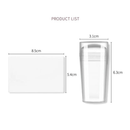 Nail Stamping Plates Pure Clear Jelly Nails Art Stamper Scraper Set Print Silicone Marshmallow Design Manicure Accessories To