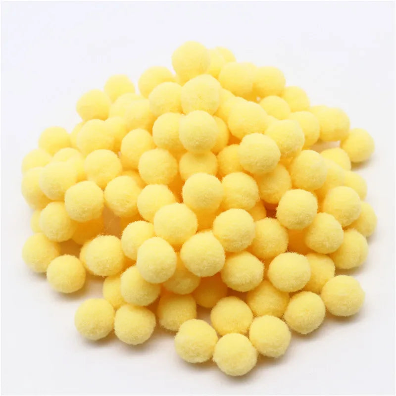 Soft Pompom Fluffy Pompones Plush Craft Pom Poms Ball Furball mini 8mm to 30mm Pompon Christmas Decoration Kids Toys crafts -