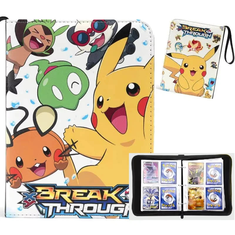 Pokemon Binders 9 Pocket 900 Cards Zipper Toploader Mimikyu Loose Leaf Collectible Card Album Storage Organizer Custom Fans G