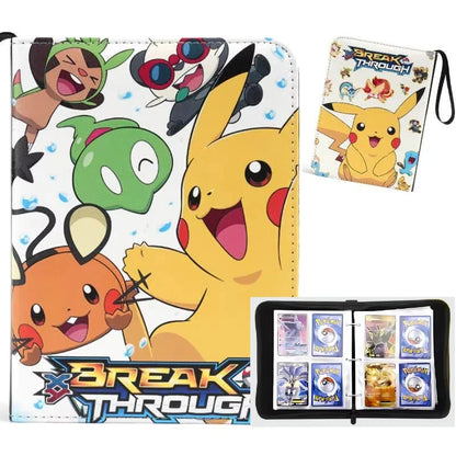 Pokemon Binders 9 Pocket 900 Cards Zipper Toploader Mimikyu Loose Leaf Collectible Card Album Storage Organizer Custom Fans G