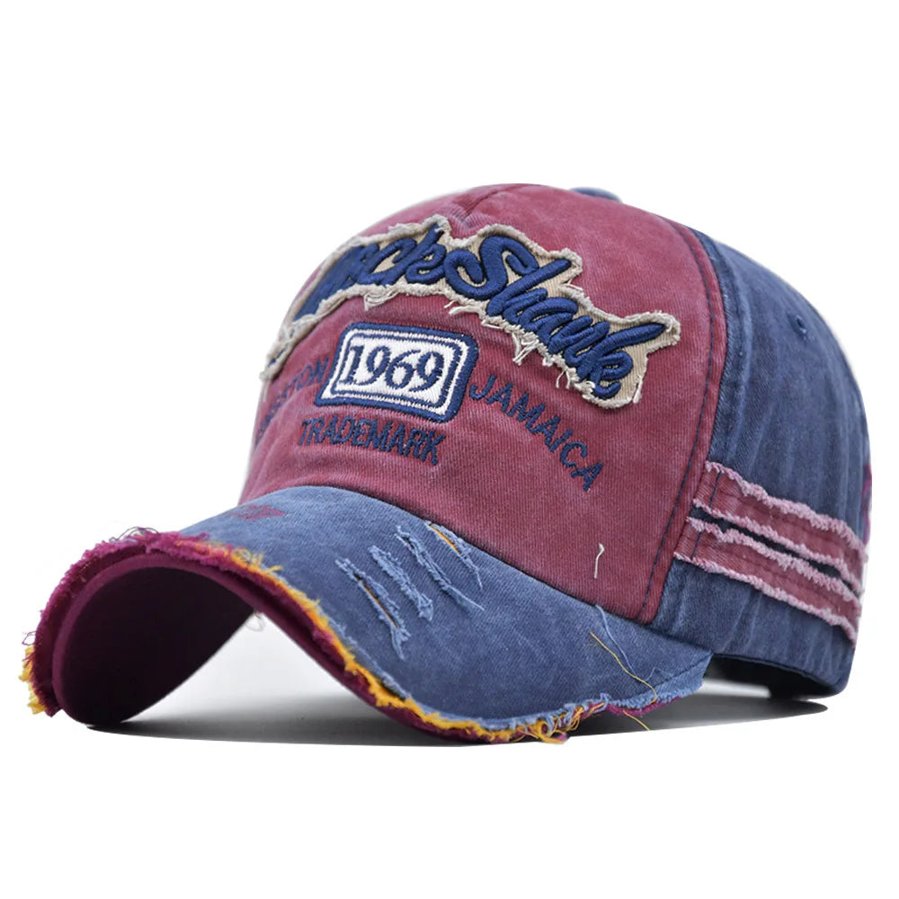 Washed Cotton 1969 Embroidery Baseball Caps For Women Men Sport Visors Vintage Snapback Cap Unisex-Teen Hip Hop Hat Bone Dad 