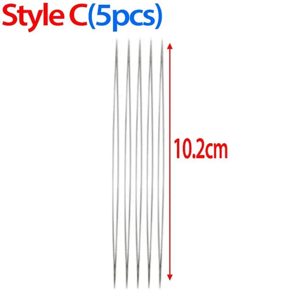 Beading Needles Pins Open Curved Big Eye Needle for Beads Bracelet DIY Jewelry Making Tools Handmade Craft Beaded Threading P