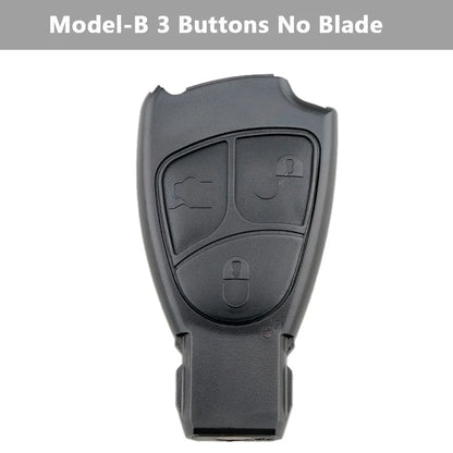 2/3/4 Buttons Smart Car Key Fob Shell Auto Car Key Case Replacement Remote Cover Fit for Mercedes-BenzC M B E CL SL Key Shell
