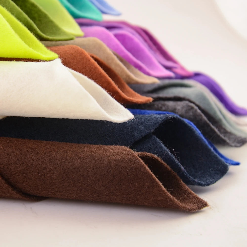 Super Soft Felt Fabric 1.4mm Thick 30*30cm/20cm*90cm Non-woven Sheet for DIY Sewing Crafts, Doll Accessories Material Patchwo