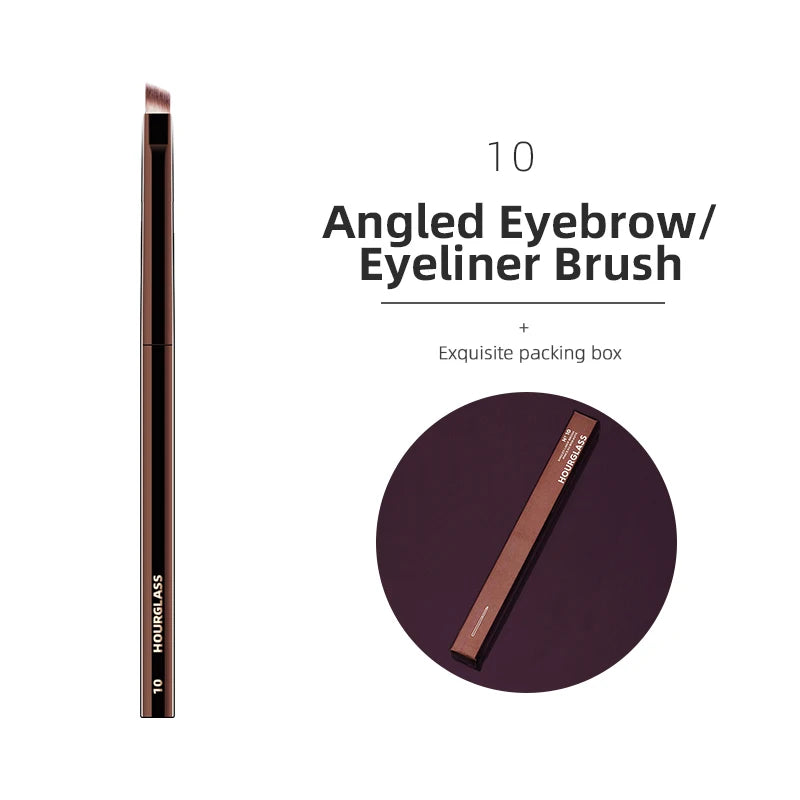 Hourglass Makeup Brushes Powder Foundation Concealer Blusher Bronzer Eye Shadow Eyebrow Eyeliner Sculpting Brush - 10