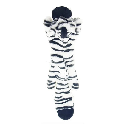 Funny Simulated Animal No Stuffing Dog Toy with Squeakers Durable Stuffingless Plush Squeaky Dog Chew Toy Crinkle Pet Squeak 