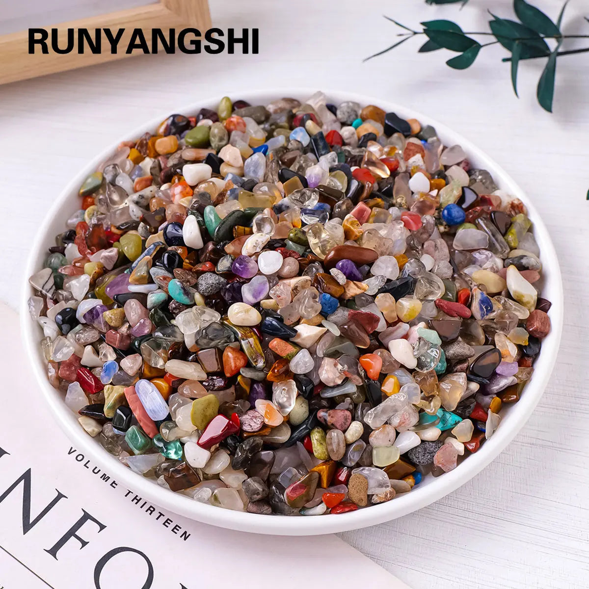100g Natural Stones Mixed Crystal Material Crystal Gravel Stone Chips Ore Minerals Reiki Specimen Gemstones Aquarium Decorati