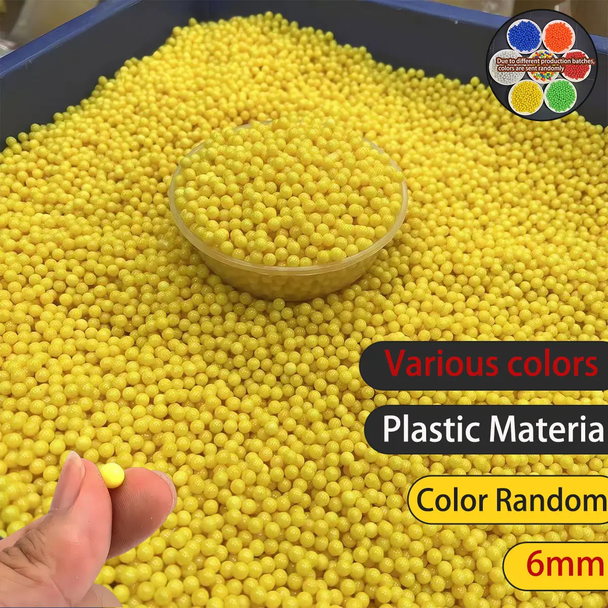 100/200/500/1000PCS Standard 6MM Paintball Locke G18 Pull Box Toy Gun Security Plastic Ball BB Shotgun Pistol Sniper Bullet