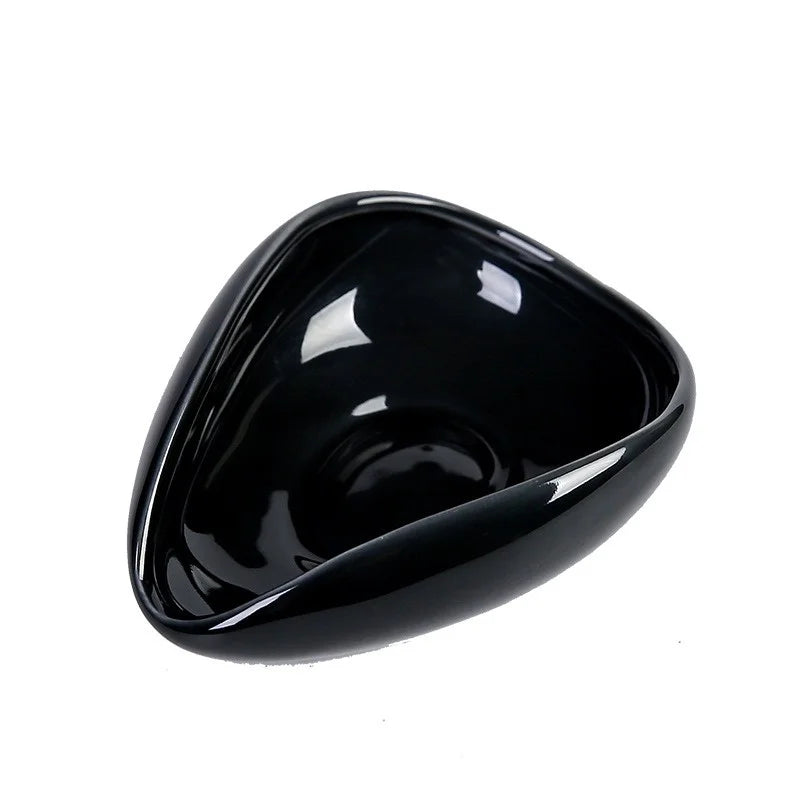 Coffee Bean Measuring Cup Ceramic Weighing Tray Coffee Powder Dosage Tray Suitable for Home Cafe Simple Coffee Tray Accessori