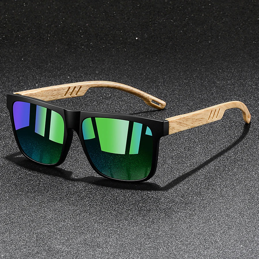 Fashion Vintage Square Square Frame Sunglasses Men Women Fishing Driving Man Designer Sun Glasses Eyewear