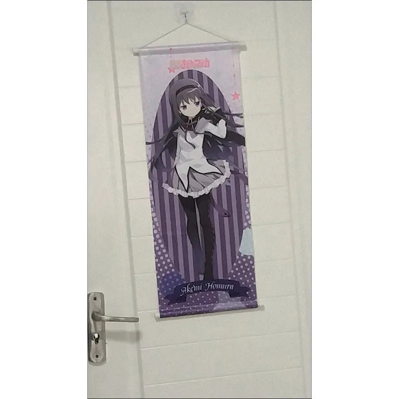 Kawaii Anime Scroll Canvas Posters and Prints Decoration Wall Hanging Painting