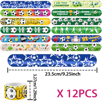 Soccer Party Favors Football Theme Bracelets Keychain Pin Ball Maze Game Gifts Birthday Party Pinata Fillers Christmas Gift -