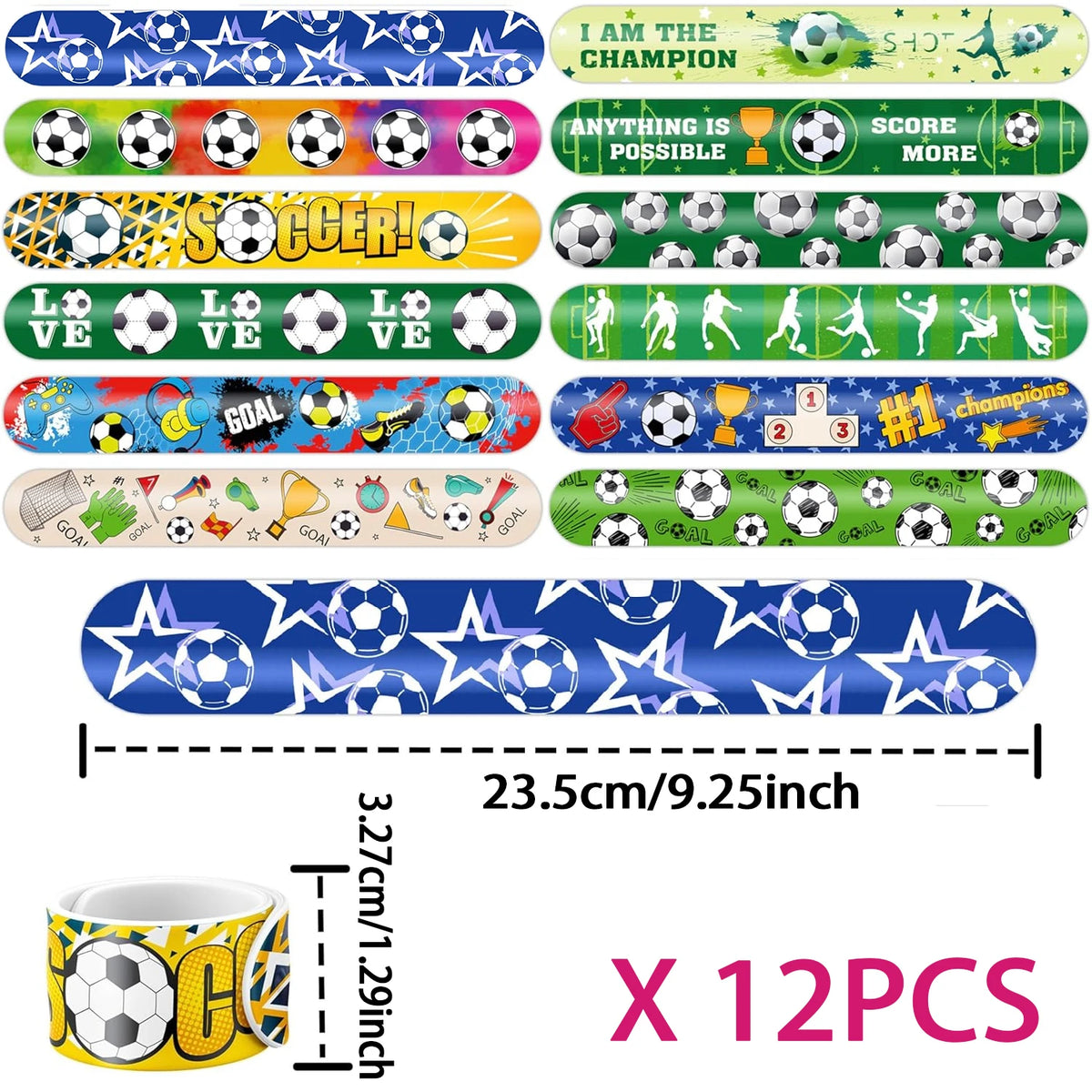 Soccer Party Favors Football Theme Bracelets Keychain Pin Ball Maze Game Gifts Birthday Party Pinata Fillers Christmas Gift
