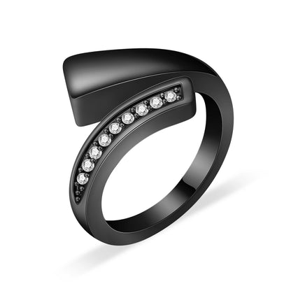 Cremation Jewelry Cubic Zirconia Urn Ring for Ashes Stainless Steel for Women Men Ash Ring Keepsake Memorial Cremation Ring