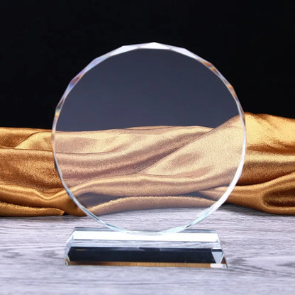 14cm Blank Crystal Trophy Award - Unprinted Cup for Custom Engraving, Corporate, School, Team Sports