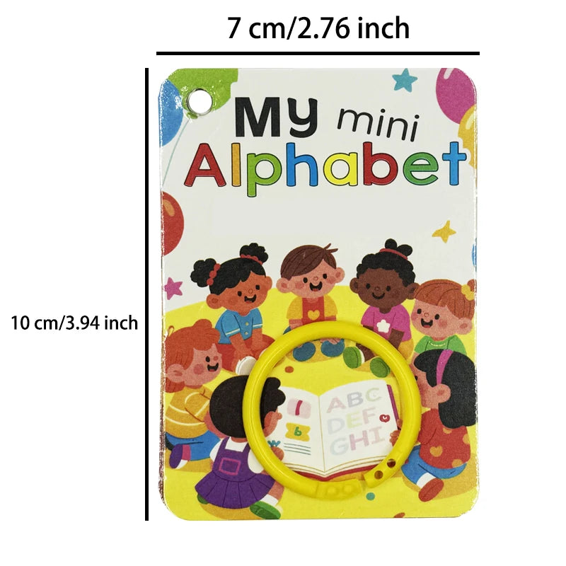 156 Words A-Z Learning Cards with Pictures, 27 English Word Cards, Educational Cognitive Games - 156 Words A-Z
