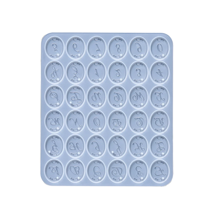 Alphabet Epoxy Resin Silicone Mold Letter Number Mould DIY Keychain Earring Pendant Epoxy Resin Jewelry Crafts Casting Mold -