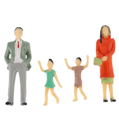 10pcs/lot 1:30 Multicolor Model People Miniature Figures Architectural Models Human Scale Model 65MM Plastic Peoples For Layo