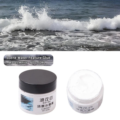 50ML Diorama Rivers/Oceans/Lakes/Simulation Static Water Scene Making Materials DIY Model Kit For Effect Miniature Landscape 