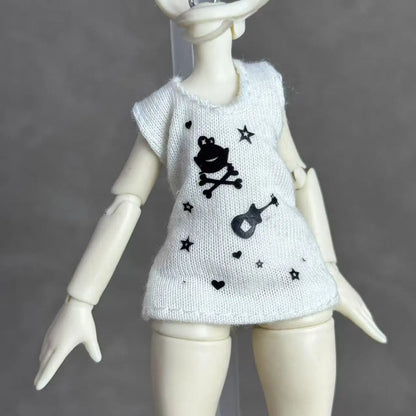 1/6 Slim Monster Doll DIY Dressing Set Colorful Dancing Doll Outfit Coat T-Shirt Pants Skirt Creative Play Doll Accessories