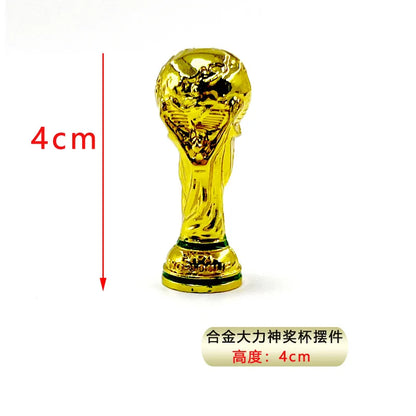 2026 FIFA Trophy Keychain Football Trophy Pendant Soccer Fan Souvenir Backpack Charm Collectible Gift Mascot Model - 4cm Orna