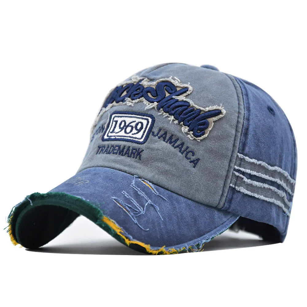 Washed Cotton 1969 Embroidery Baseball Caps For Women Men Sport Visors Vintage Snapback Cap Unisex-Teen Hip Hop Hat Bone Dad 