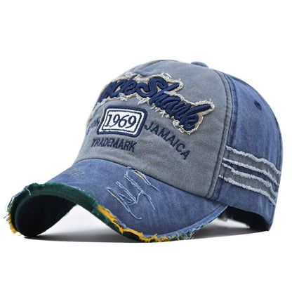 Washed Cotton 1969 Embroidery Baseball Caps For Women Men Sport Visors Vintage Snapback Cap Unisex-Teen Hip Hop Hat Bone Dad 