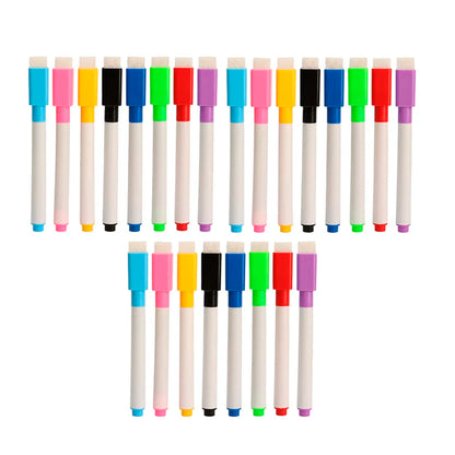 8 Colors Set Whiteboard Pens Bullet Tip Small Size No Magntic 8-24Pcs Whiteboard Dry Erase Markers Kids Graffiti Drawing Pens
