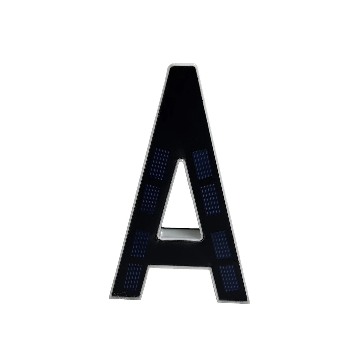 Personalized Solar Powered Address Number Waterproof Modern Address Number for Outside House Light Up Courtyard Hotel Bar - A