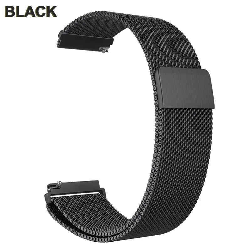 18mm 20mm 22mm Metal Strap For Garmin Vivoactive 3 4 4s 5 6 Band Watch Venu 2 2s 3s SQ Bracelet Venu 4 41mm 45mm Milanese Loo