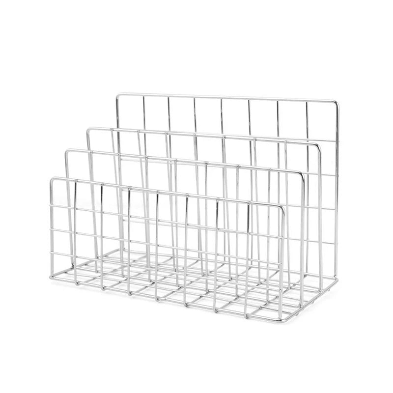 Ins Minimalist Iron Desktop Storage Rack Organizer Table Organizing Rack Document Book Rack Desk Multi-functional Storage Rac