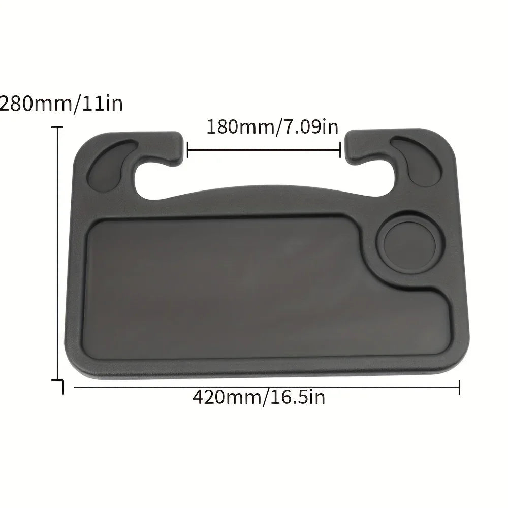 1pc Multifunctional Car Steering Wheel Tray Table Steering Wheel Storage Rack Storage Board Card Table Car Mounted Dining Tra